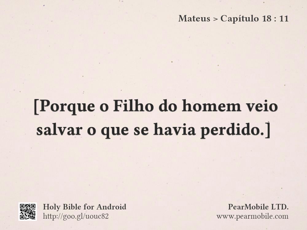 Mateus, Capítulo 18:11